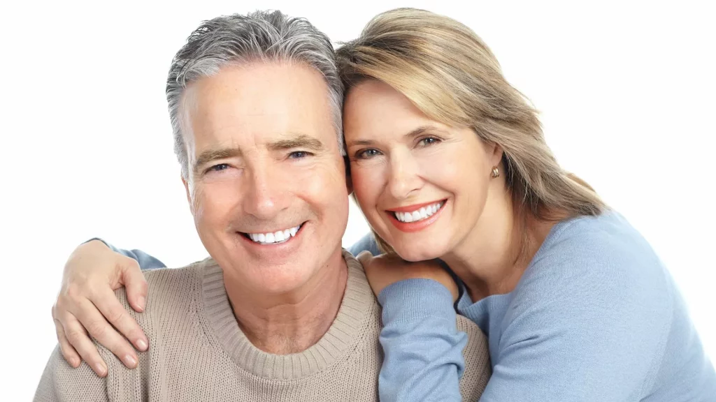 Happy Elderly Couple Smiling