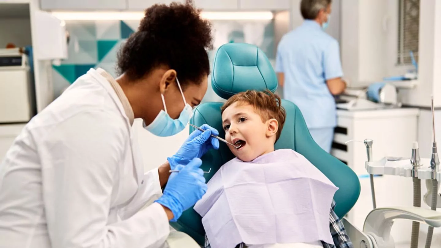 Child Receiving A Dental Check-Up
